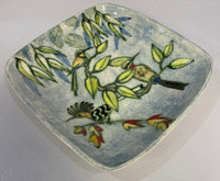 Large Rectangular Bird Dish by Jeanne Jackson  Media 1 of 3