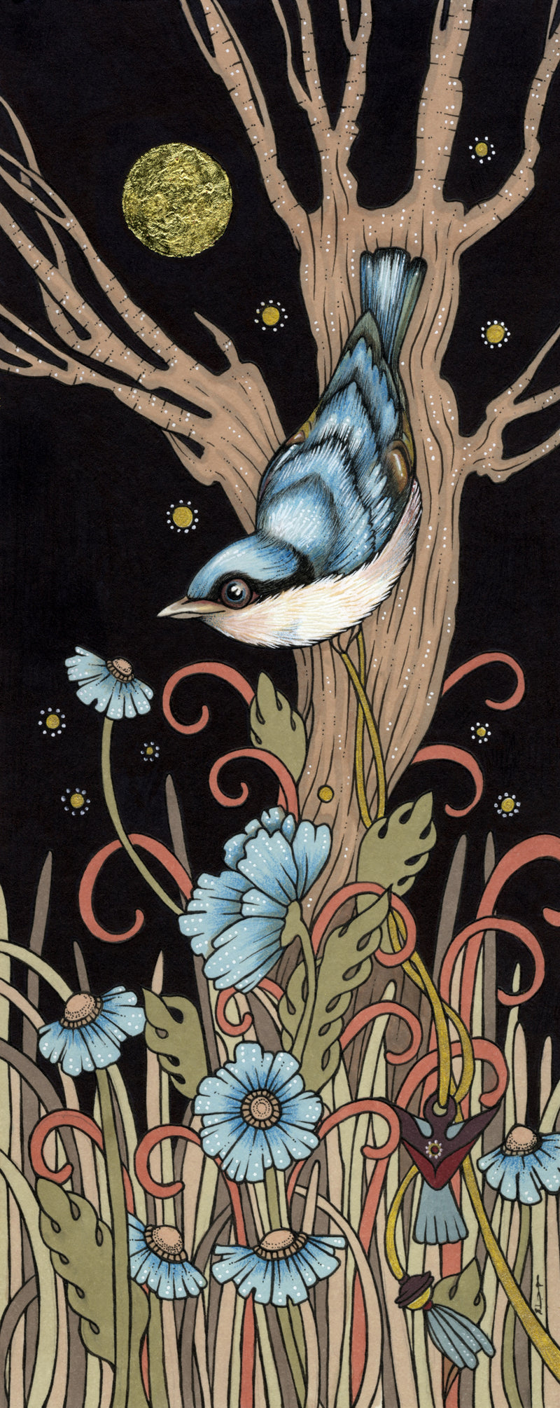 Lavish (nuthatch) by Anita Inverarity