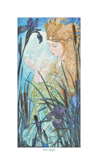 Moon Nymph - Signed Limited Edition Print by Ed Org