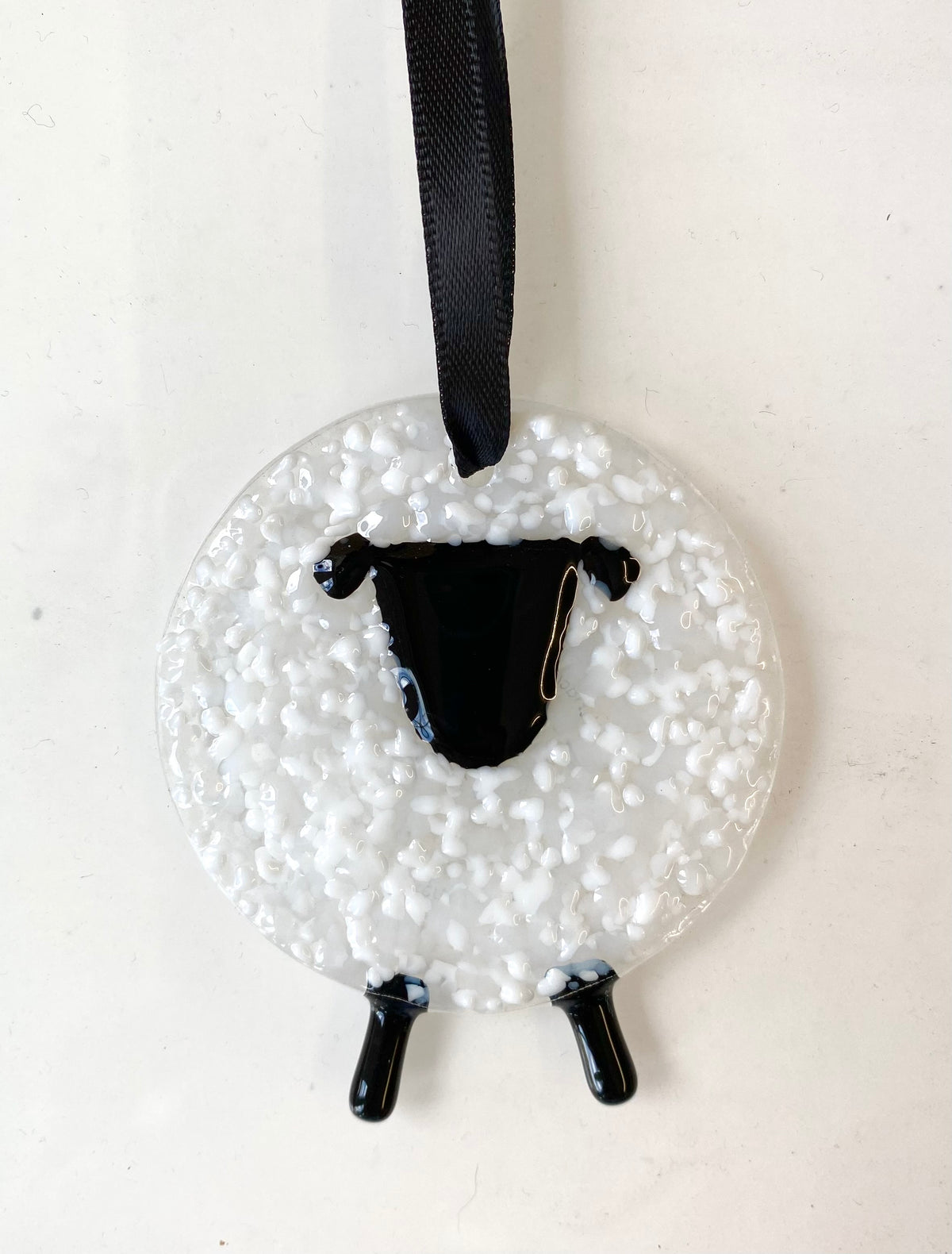 Hanging Glass Sheep Decoration by Marc Peters