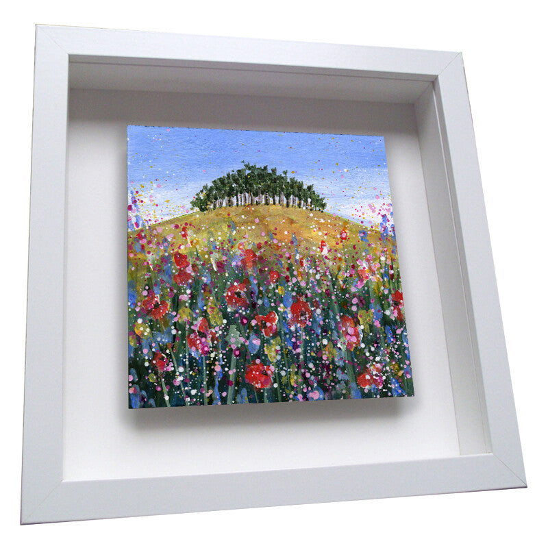 "Over the Hill" Printed Ceramic Tile by Emily Ward