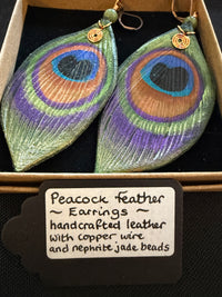 Peacock Feather Earrings