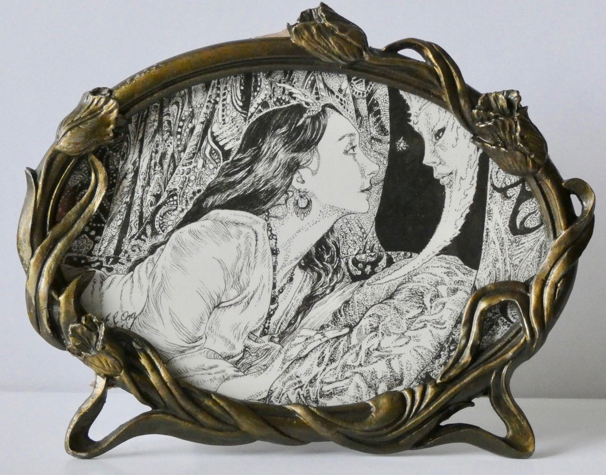 Psyche - Original Pen & Ink Drawing by Ed Org