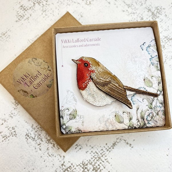 Robin Brooch by Vikki Lafford Garside