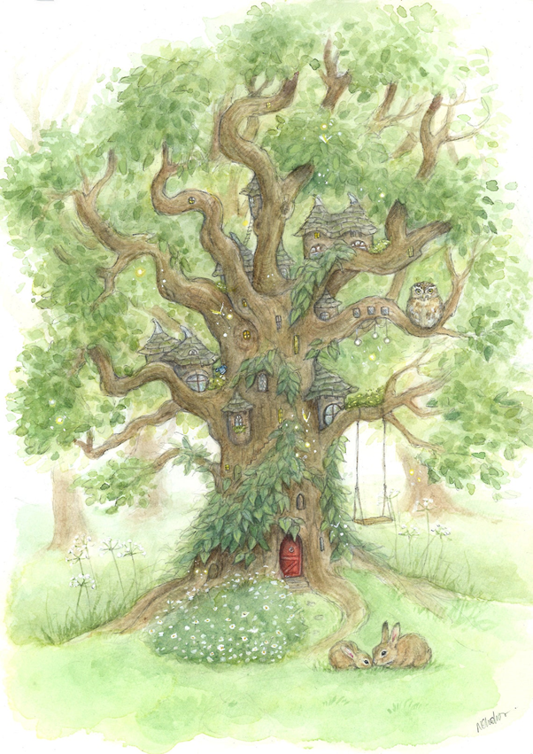 The Faery Tree - print by Natacha Chohra