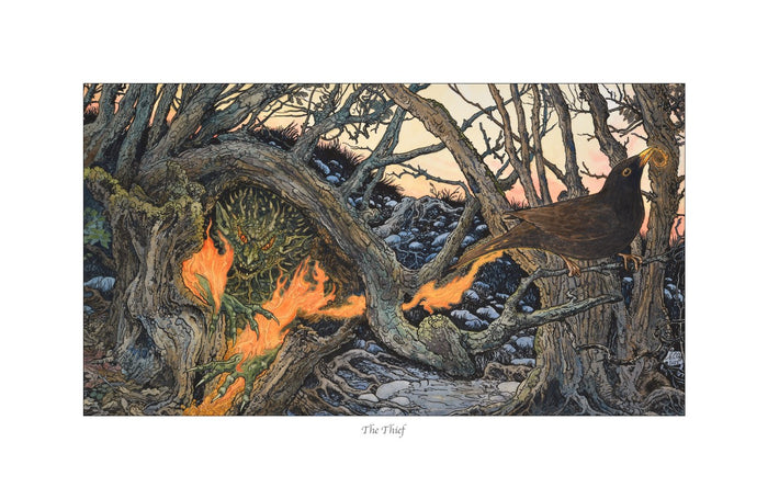 The Thief - signed limited edition print by Ed Org