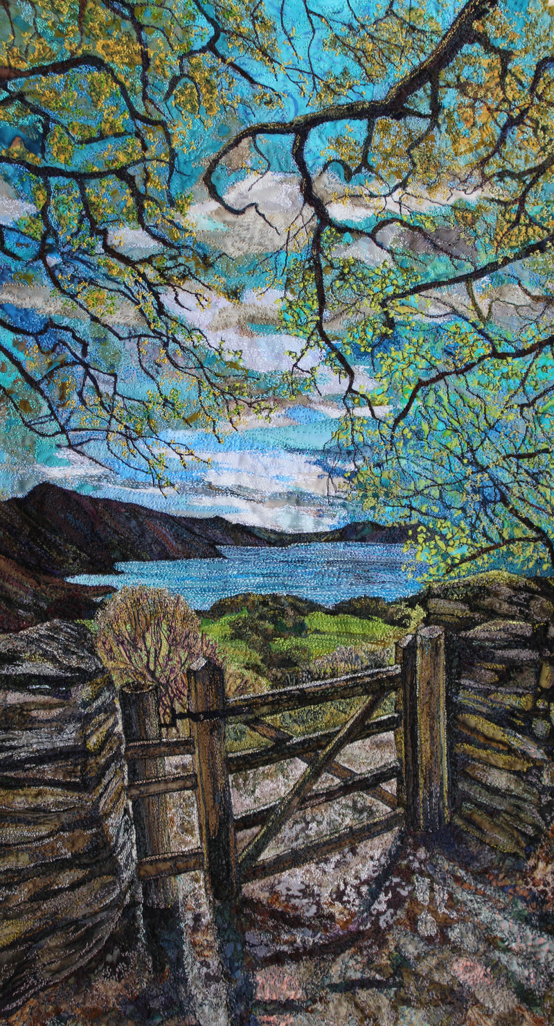 The View Beyond - textile art by Rachel Wright