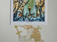 'The Sea Witch' - no 1 signed limited edition print with hand-drawn detailing on mount by Ed Org