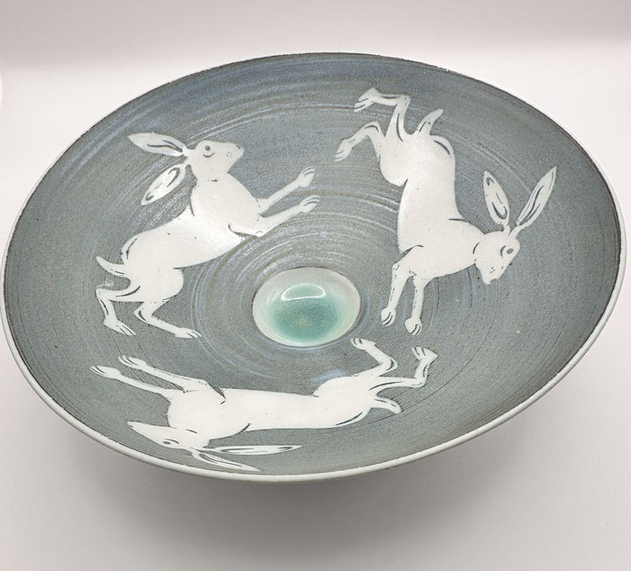 Three Hare Design Shallow Bowl by Neil Tregear (NT25)