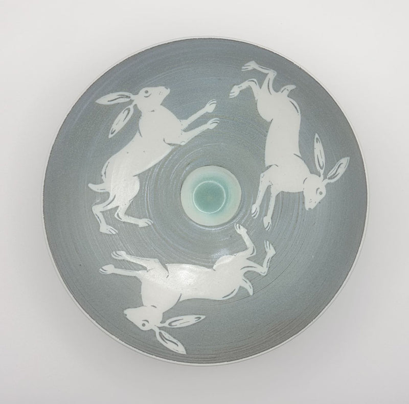 Three Hare Design Shallow Bowl by Neil Tregear (NT25)