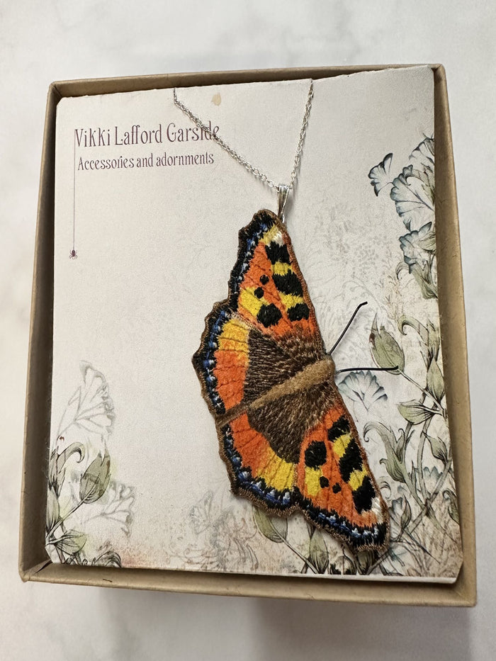 Tortoiseshell Butterfly Pendant by Vikki Lafford Garside