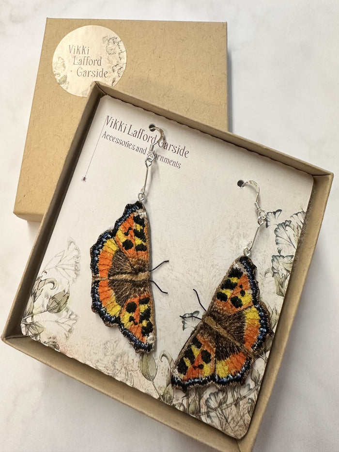 Tortoiseshell Butterfly Earrings by Vikki Lafford Garside