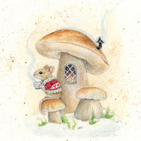 Winter Brew - original watercolour illustration by Natacha Chohra