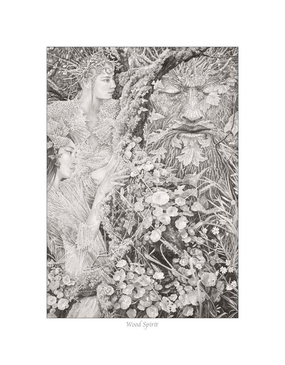 Wood Spirit - Signed Print by Ed Org – Obsidian Art