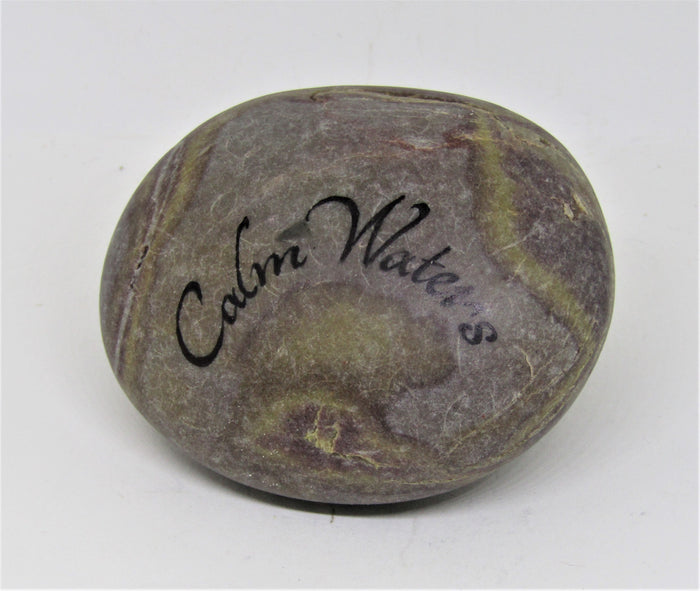 Hand painted stone by Alexis Penn Carver