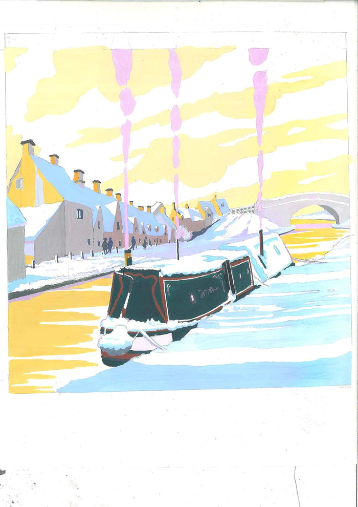 Winter Canal print by Mary Casserley