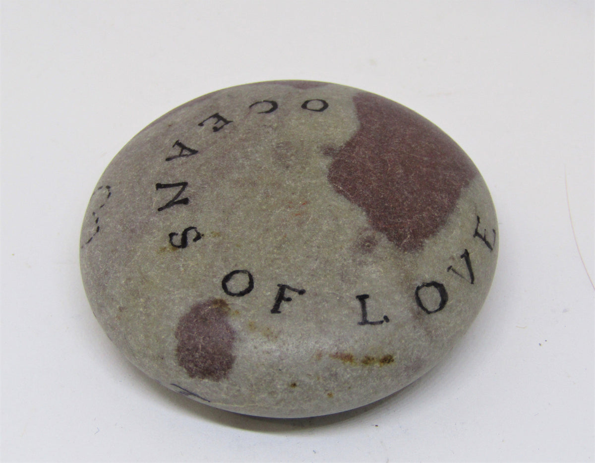 Hand painted stone by Alexis Penn Carver