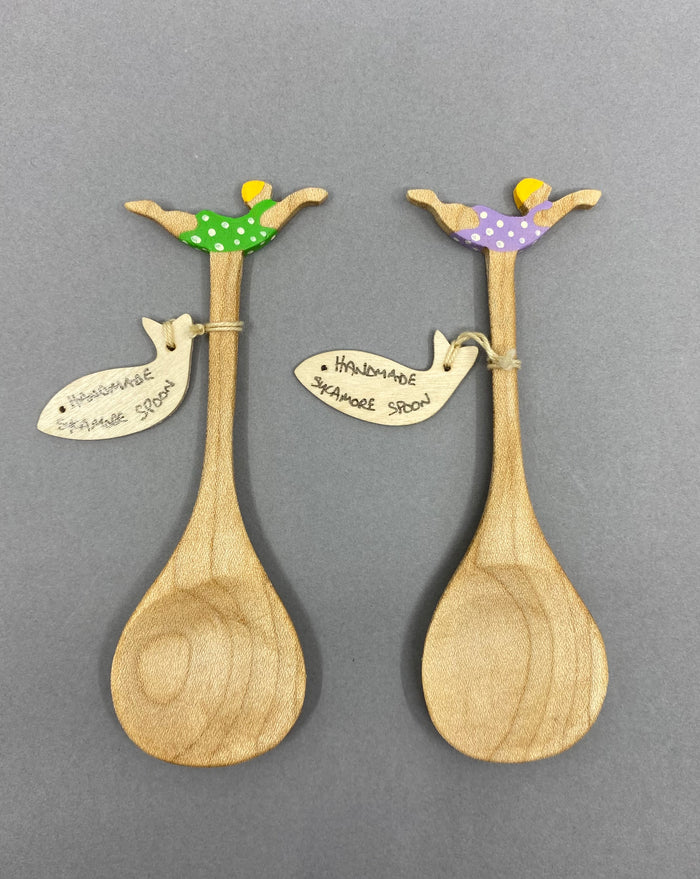 Quirky wooden spoons handcrafted by Phil Jackson