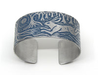 Aluminium cuff by Anna Roebuck 