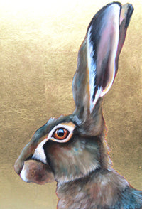 Oil & Gold Leaf Painting by Becky Munting