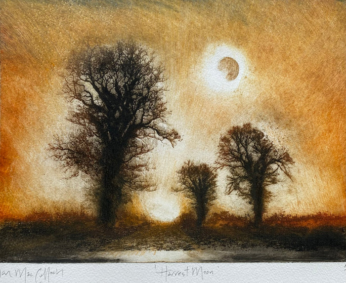 harvest Moon limited edition etching by Ian MacCulloch