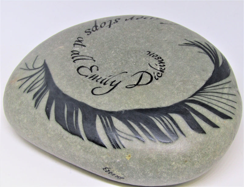 Hand painted stone by Alexis Penn Carver