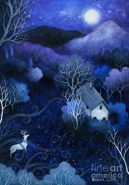 Indigo Moon limited edition print by Amanda Clark
