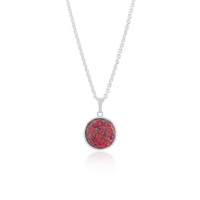 Red opal pendant by Lavan