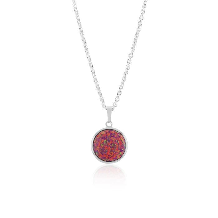 Red opal pendant by Lavan