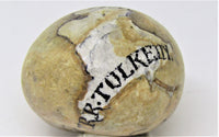 'Not all who wander are lost' Hand Painted Stone by Alexis Penn Carver