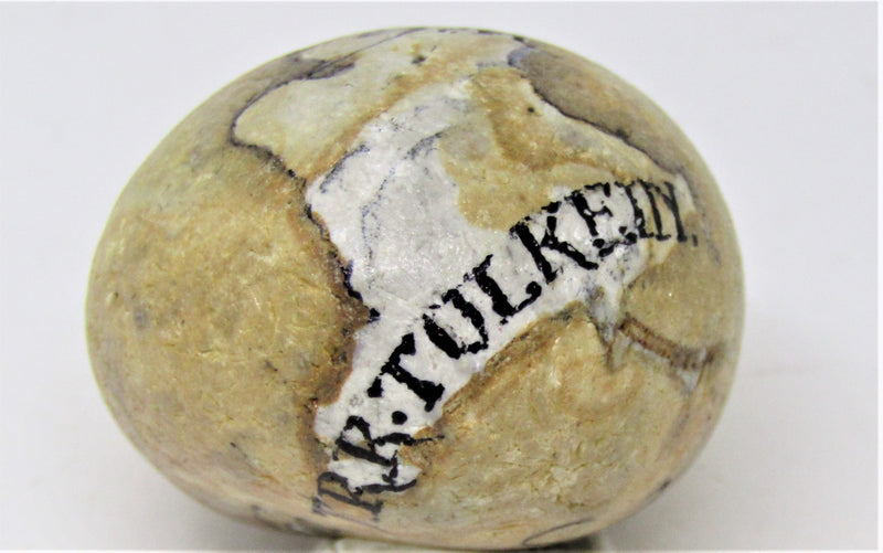 'Not all who wander are lost' Hand Painted Stone by Alexis Penn Carver