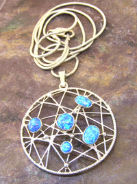Blue Opal Pendant by Lavan