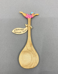 Quirky wooden spoons handcrafted by Phil Jackson