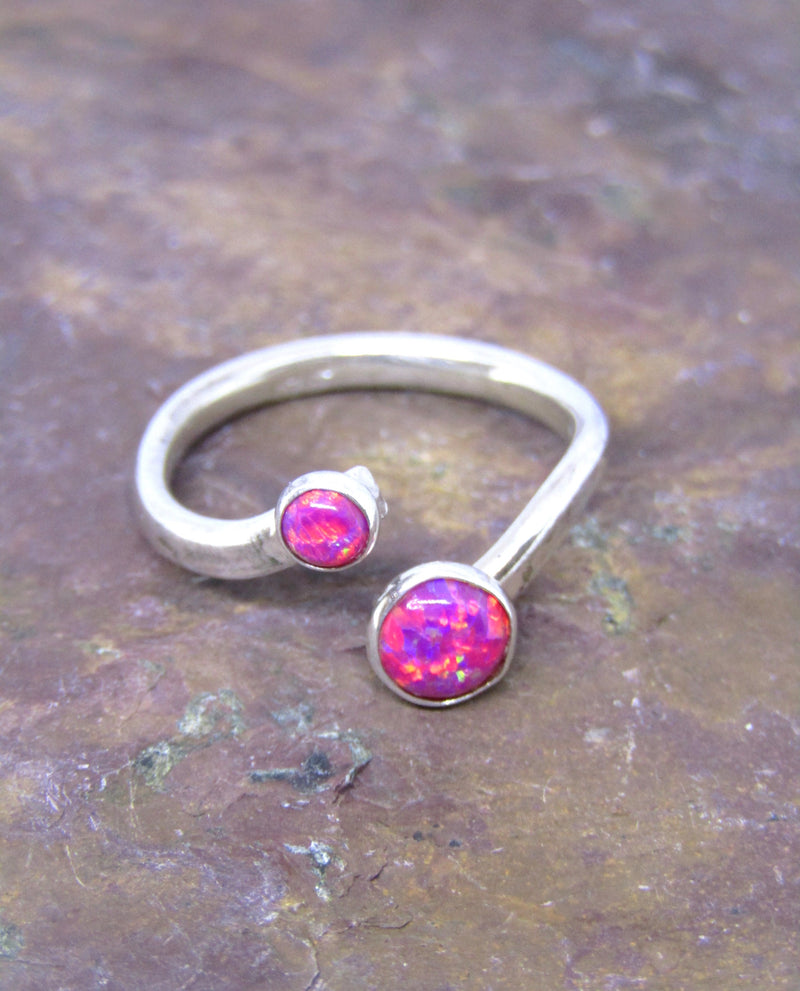 Ring with Pink Opals by Lavan