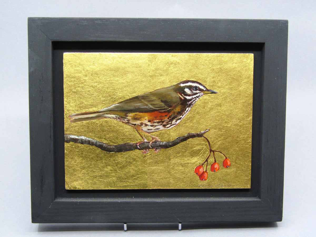 Oil & Gold Leaf Painting by Becky Munting