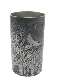 Aluminium vessel by Anna Roebuck