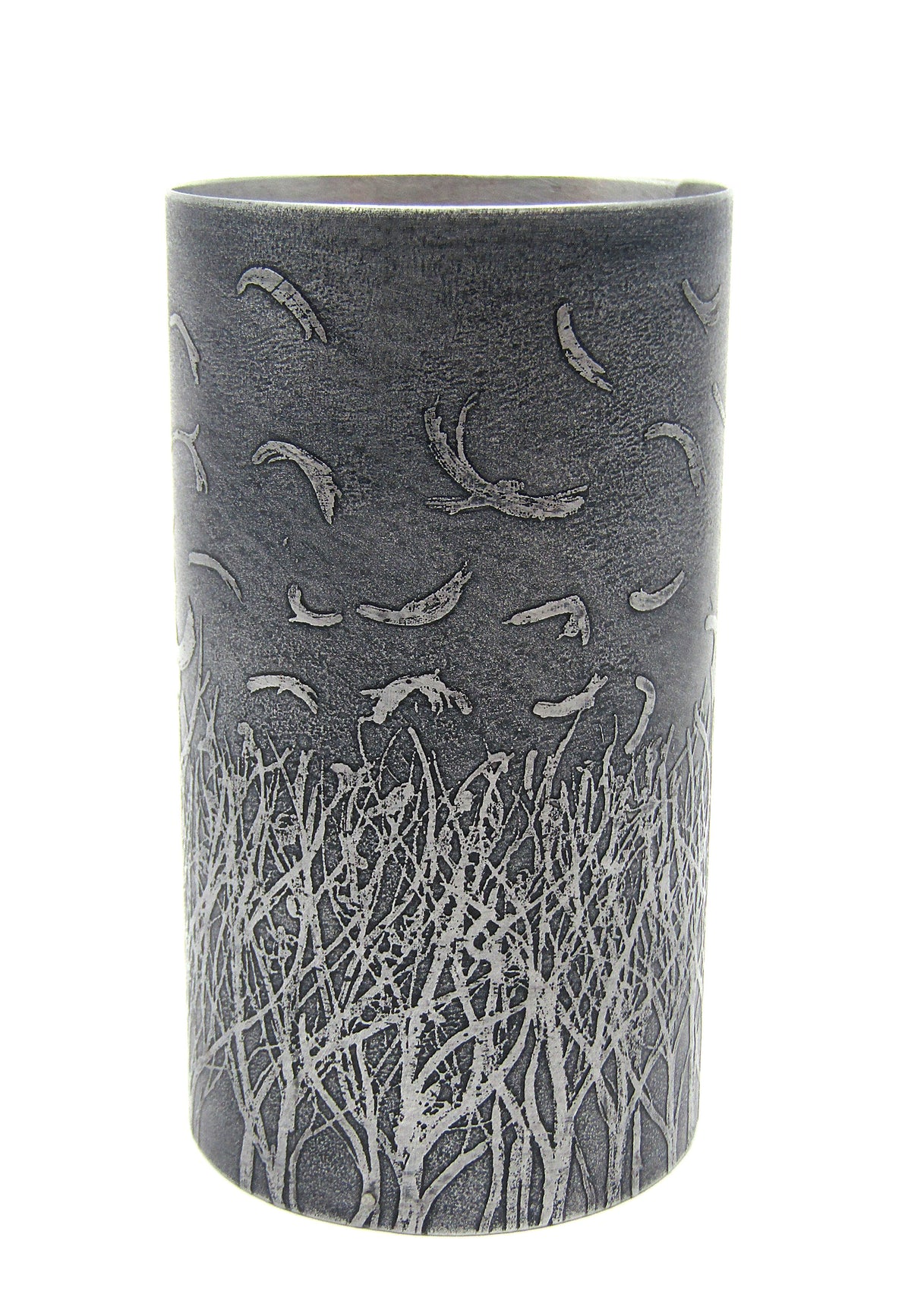 Aluminium vessel by Anna Roebuck