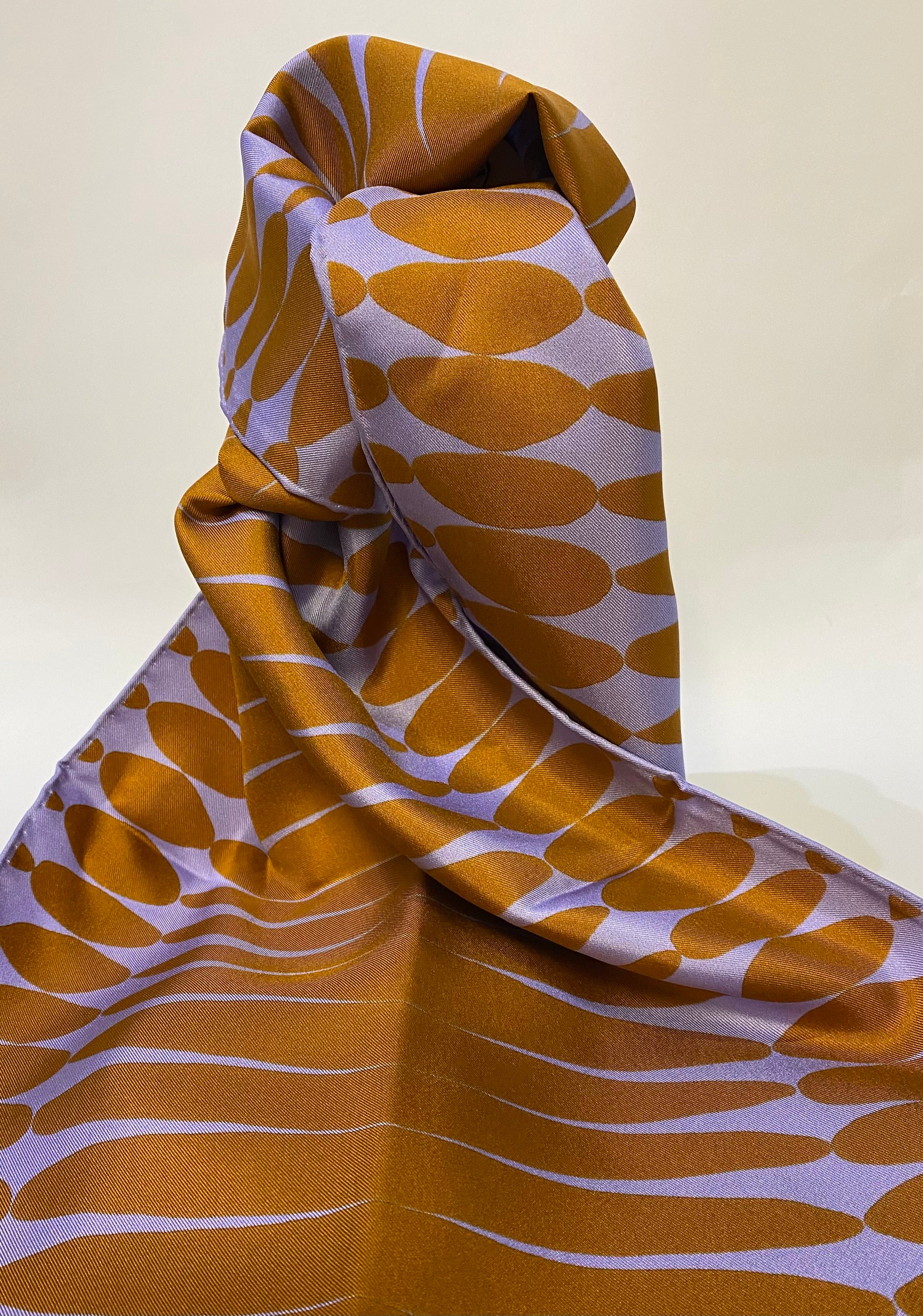 Rust Lilac' Silk Scarf by Faye Stevens – Obsidian Art