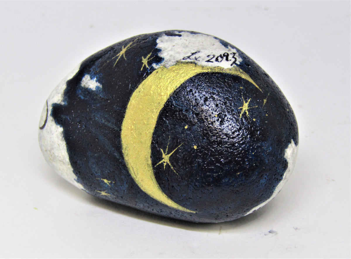 Hand Painted Stone by Alexis Penn Carver