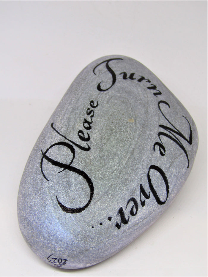 Hand painted stone by Alexis Penn Carver