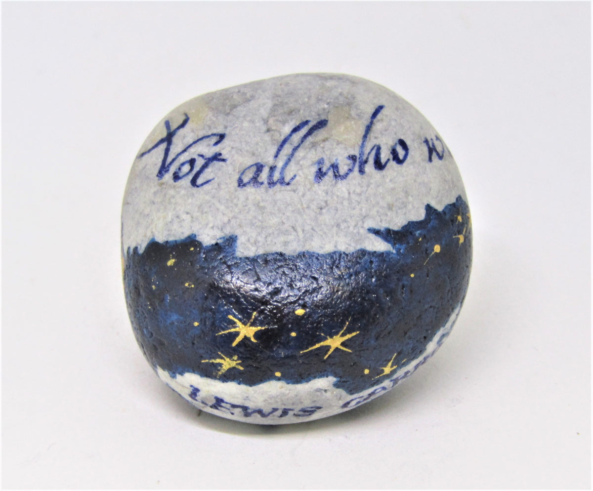 Hand Painted Stone by Alexis Penn Carver