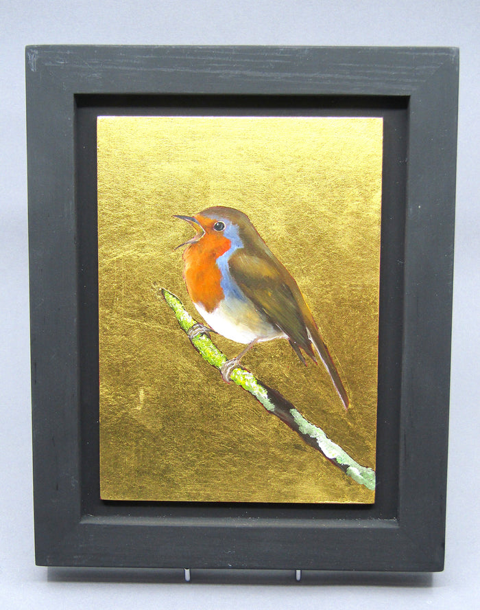 Oil & Gold Leaf Painting by Becky Munting