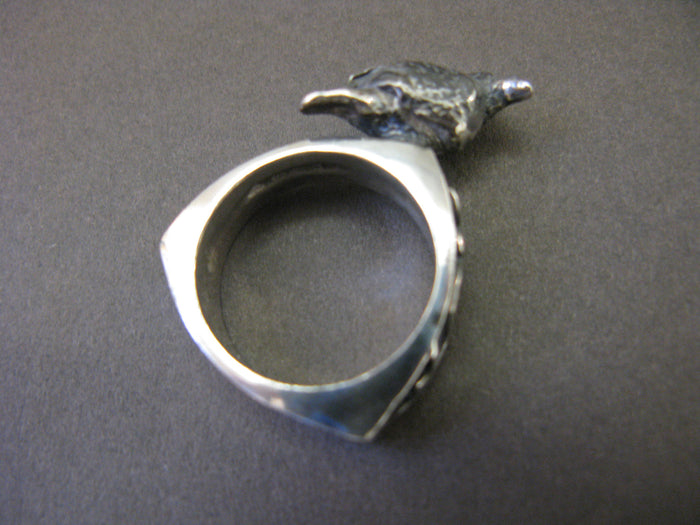 Triangular Ring with Crow Jesa Marshall