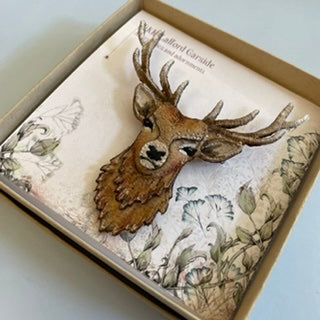 Stag Brooch by Vikki Lafford Garside