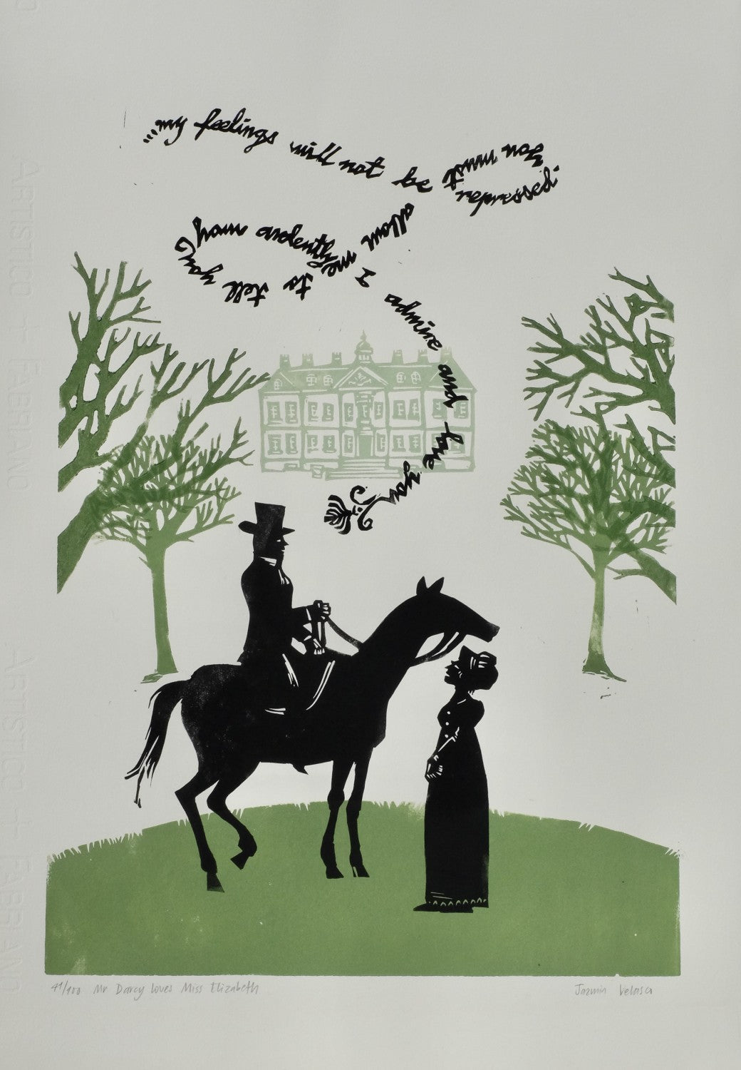 Mr Darcy Loves Miss Elizabeth by Jazmin Velasco