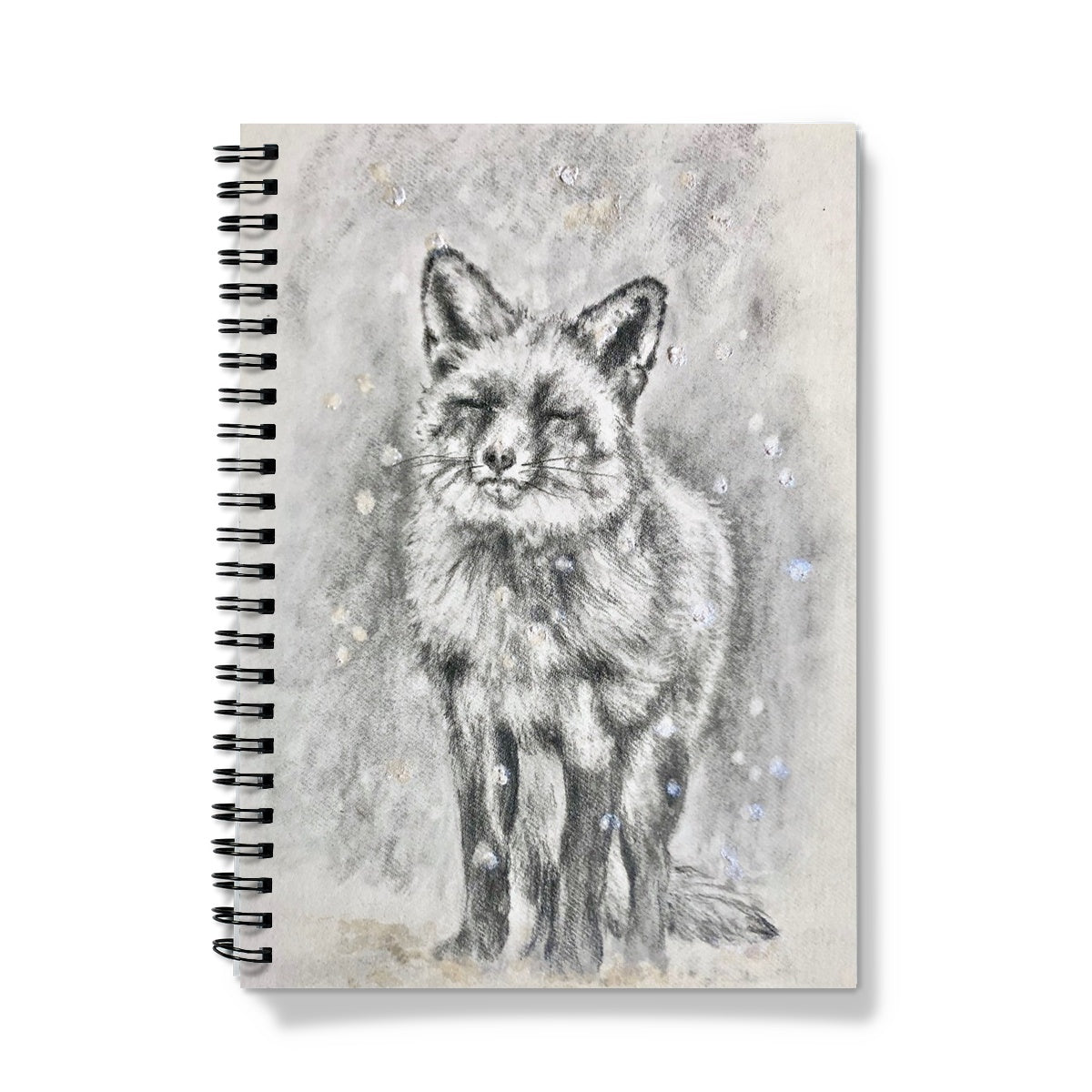 Snowflake Fox Notebook by Sally Leggatt
