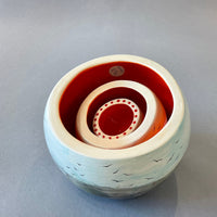 Small seascape nest bowl by Sarah Moss