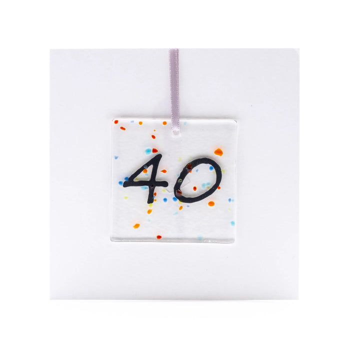 "40" Hanging Decoration birthday card Marc Peters
