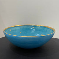 Medium Starry Turquoise Bowl by Sophie Smith