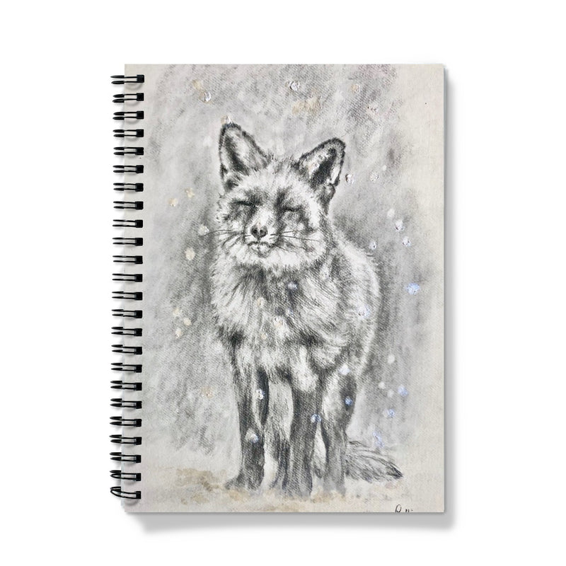 Snowflake Fox Notebook by Sally Leggatt
